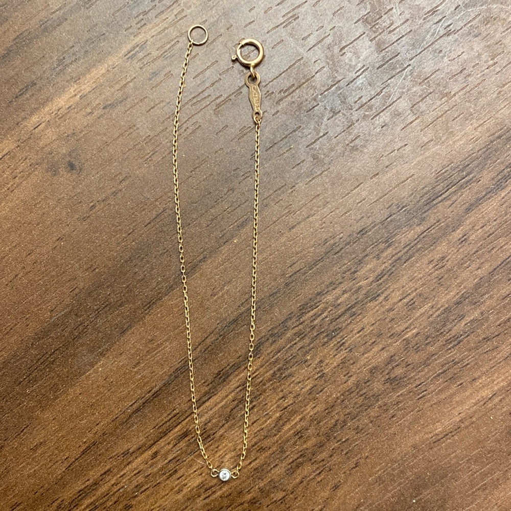 Dainty Rose Gold and Diamond Catbird Bracelet